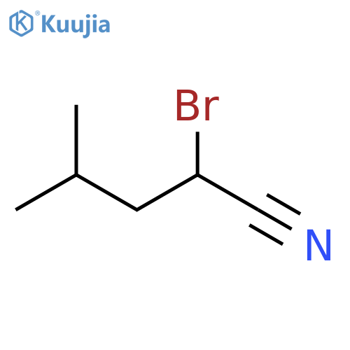 2-bromo-4-methylpentanenitrile structure
