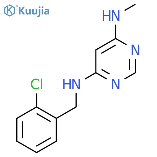 N4-(2-Chlorobenzyl)-N6-methylpyrimidine-4,6-diamine structure
