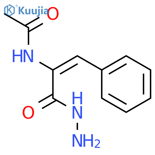 N-1-(hydrazinecarbonyl)-2-phenyleth-1-en-1-ylacetamide structure