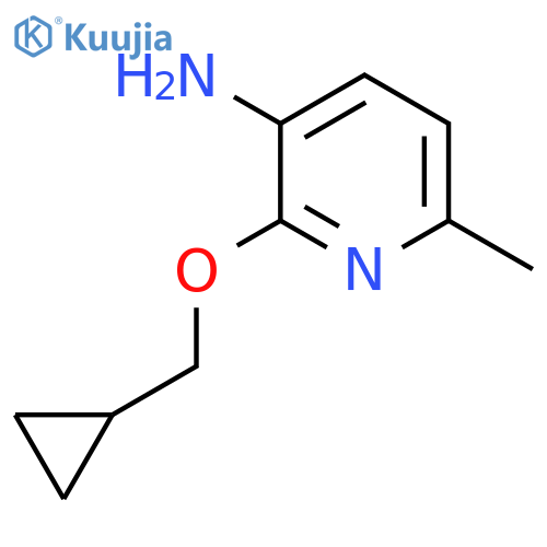 2-(cyclopropylmethoxy)-6-methylpyridin-3-amine structure