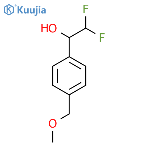 2,2-difluoro-1-4-(methoxymethyl)phenylethan-1-ol structure