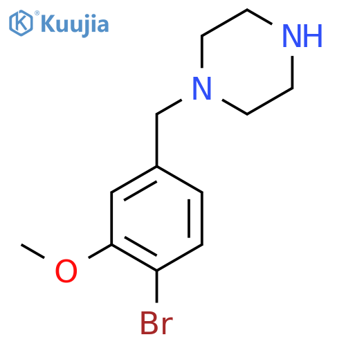 1-(4-bromo-3-methoxyphenyl)methylpiperazine structure