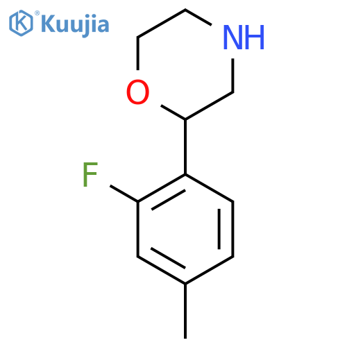 2-(2-fluoro-4-methylphenyl)morpholine structure