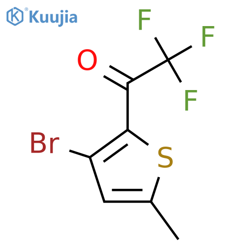 1-(3-bromo-5-methylthiophen-2-yl)-2,2,2-trifluoroethan-1-one structure