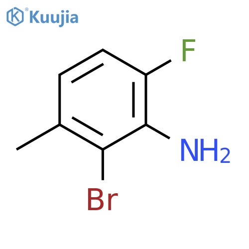 2-bromo-6-fluoro-3-methylaniline structure