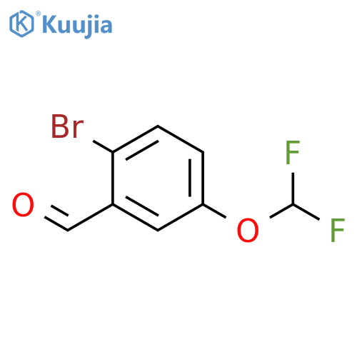 2-bromo-5-(difluoromethoxy)benzaldehyde structure