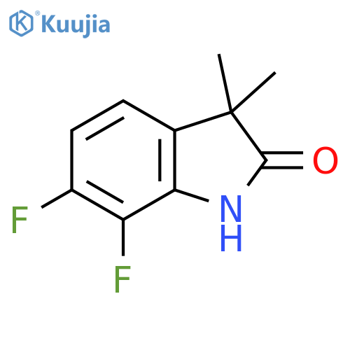2H-Indol-2-one, 6,7-difluoro-1,3-dihydro-3,3-dimethyl- structure