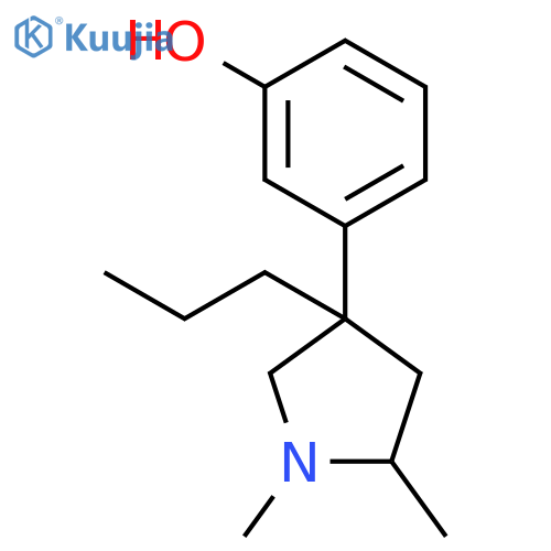 Phenol,3-(1,5-dimethyl-3-propyl-3-pyrrolidinyl)- structure