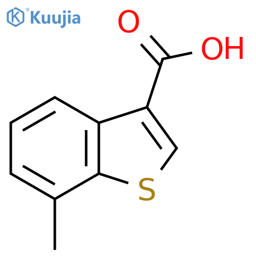 7-methyl-1-benzothiophene-3-carboxylic acid structure