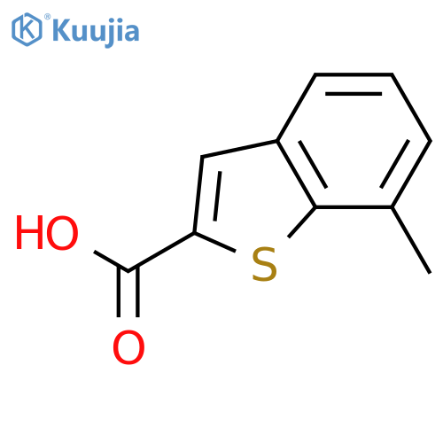 7-methyl-1-benzothiophene-2-carboxylic acid structure