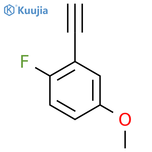 2-Ethynyl-1-fluoro-4-methoxybenzene structure