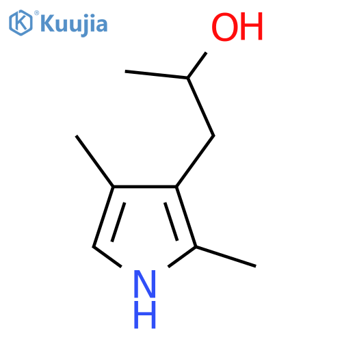 1-(2,4-dimethyl-1H-pyrrol-3-yl)propan-2-ol structure