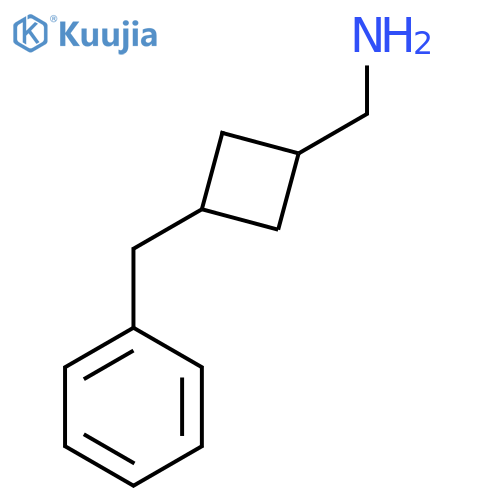 (3-Benzylcyclobutyl)methanamine structure