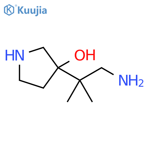 3-Pyrrolidinol, 3-(2-amino-1,1-dimethylethyl)- structure