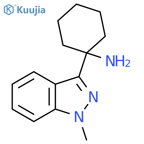 1-(1-methyl-1H-indazol-3-yl)cyclohexan-1-amine structure