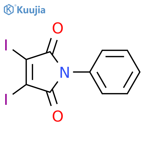 3,4-Diiodo-1-phenyl-1H-pyrrole-2,5-dione structure