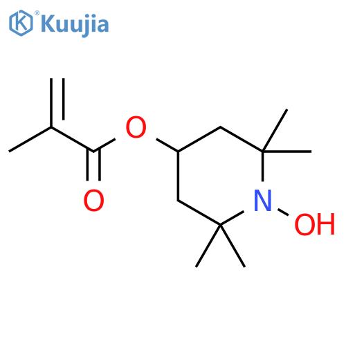 2,2,6,6-Tetramethyl-4-(2-methyl-1-oxo-2-propenyl)oxy-1-piperidinyloxy structure