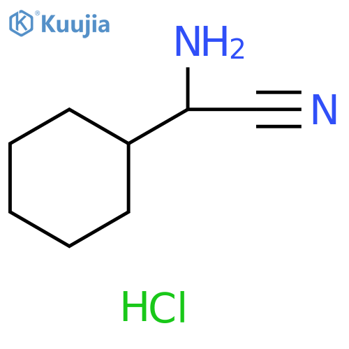 2-amino-2-cyclohexylacetonitrile hydrochloride structure