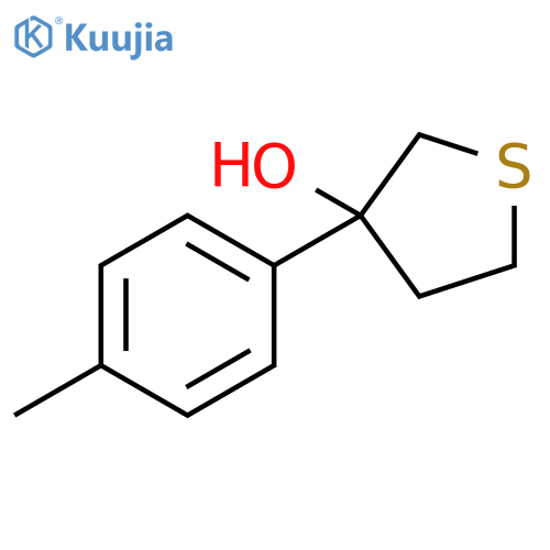 3-(4-methylphenyl)thiolan-3-ol structure