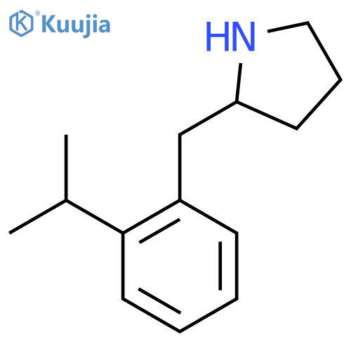 2-{2-(propan-2-yl)phenylmethyl}pyrrolidine structure