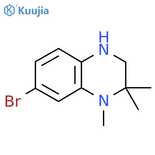 7-Bromo-1,2,2-trimethyl-1,2,3,4-tetrahydroquinoxaline structure