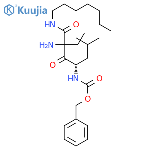 Butanamide, N-[(phenylmethoxy)carbonyl]-L-leucyl-N-heptyl-2-amino- structure