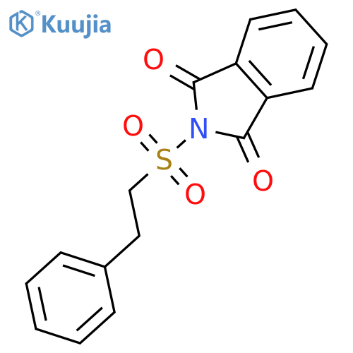 1H-Isoindole-1,3(2H)-dione, 2-[(2-phenylethyl)sulfonyl]- structure
