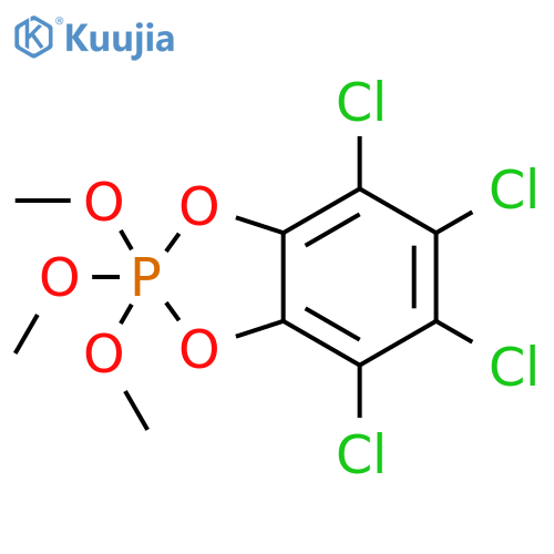 1,3,2-Benzodioxaphosphole, 4,5,6,7-tetrachloro-2,2-dihydro-2,2,2-trimethoxy- (8CI,9CI) structure