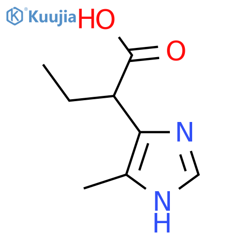 2-(4-methyl-1H-imidazol-5-yl)butanoic acid structure