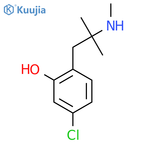 5-chloro-2-2-methyl-2-(methylamino)propylphenol structure