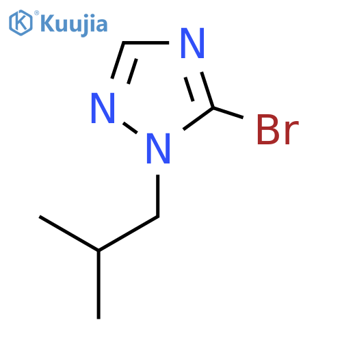 5-Bromo-1-(2-methylpropyl)-1,2,4-triazole structure
