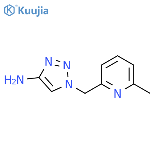 1-(6-methylpyridin-2-yl)methyl-1H-1,2,3-triazol-4-amine structure