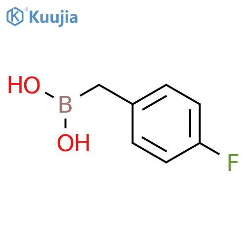 (4-fluorophenyl)methylboronic acid structure
