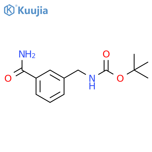 tert-butyl N-[(3-carbamoylphenyl)methyl]carbamate structure