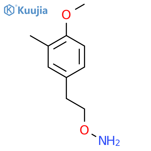 O-2-(4-methoxy-3-methylphenyl)ethylhydroxylamine structure