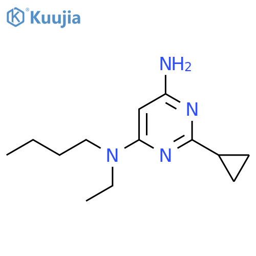 N4-Butyl-2-cyclopropyl-N4-ethylpyrimidine-4,6-diamine structure