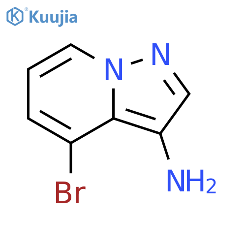 4-bromopyrazolo[1,5-a]pyridin-3-amine structure