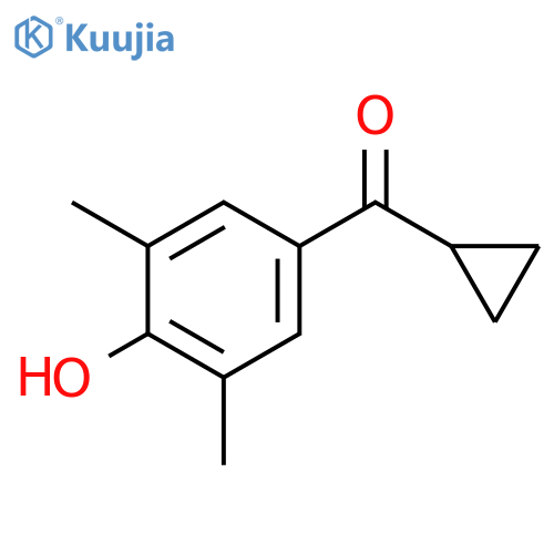 4-Cyclopropanecarbonyl-2,6-dimethylphenol structure