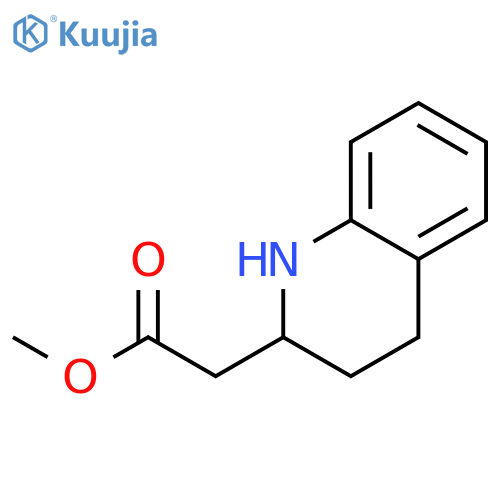 2-Quinolineacetic acid, 1,2,3,4-tetrahydro-, methyl ester structure