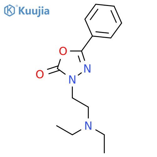1,3,4-Oxadiazol-2(3H)-one, 3-[2-(diethylamino)ethyl]-5-phenyl- structure