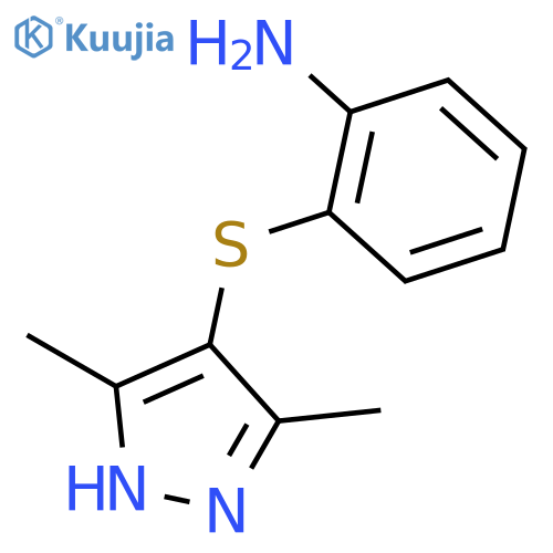 2-(3,5-Dimethyl-1H-pyrazol-4-yl)thioaniline structure