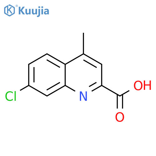 2-Quinolinecarboxylic acid, 7-chloro-4-methyl- structure