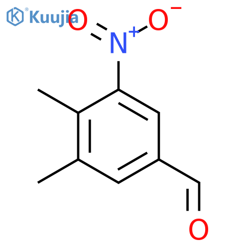 3,4-Dimethyl-5-nitrobenzaldehyde structure