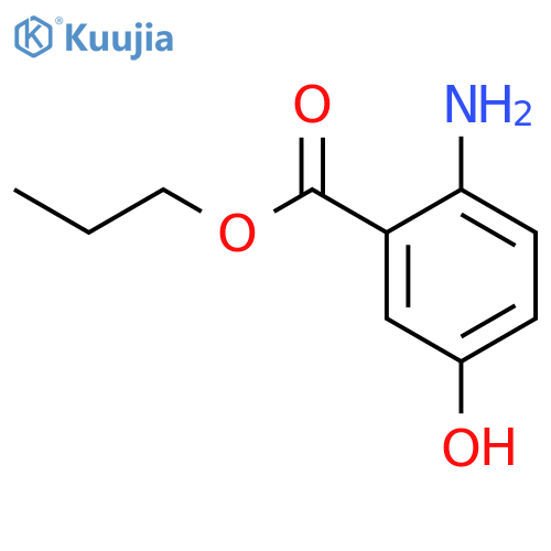 Benzoic acid,2-amino-5-hydroxy-, propyl ester structure
