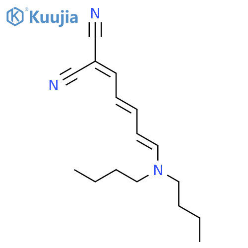 Propanedinitrile, [5-(dibutylamino)-2,4-pentadienylidene]- structure