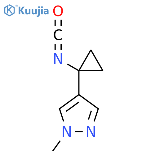 4-(1-isocyanatocyclopropyl)-1-methyl-1H-pyrazole structure