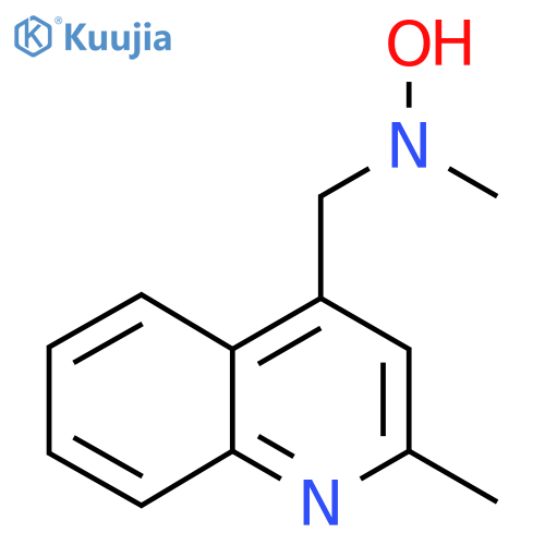 N-methyl-N-(2-methylquinolin-4-yl)methylhydroxylamine structure