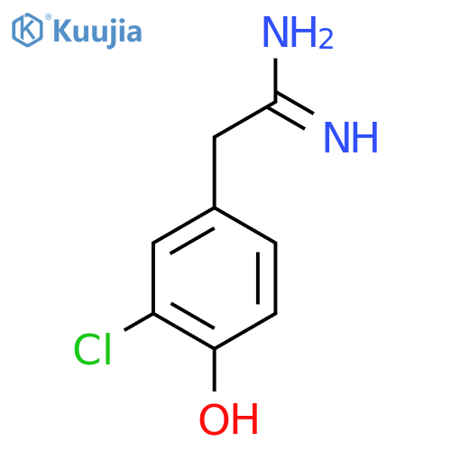 2-(3-chloro-4-hydroxyphenyl)ethanimidamide structure