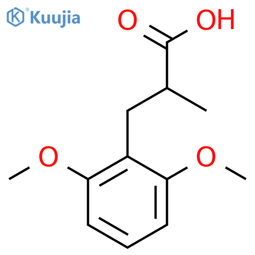 3-(2,6-dimethoxyphenyl)-2-methylpropanoic acid structure