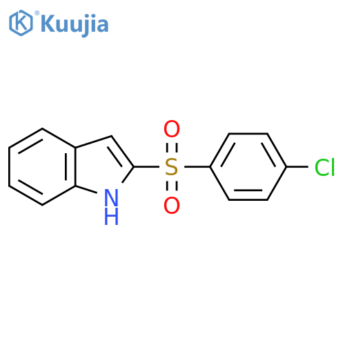 2-((4-Chlorophenyl)sulfonyl)-1H-indole structure